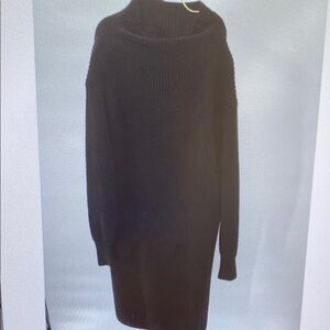 Elegant Black Cowl Neck Sweater with Soft Knit